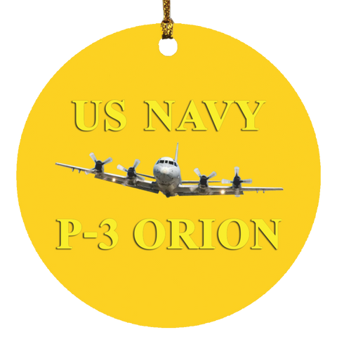 US Navy P-3 3 Ornament Ceramic - Circle