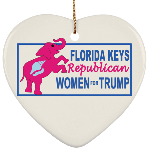 Florida Keys Ornament - Heart