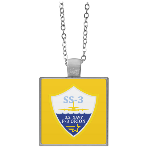 P-3 Orion 3 SS-3 Square Necklace