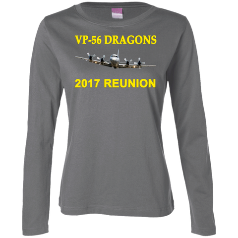 VP-56 2017 Reunion 2 Ladies' LS Cotton T-Shirt