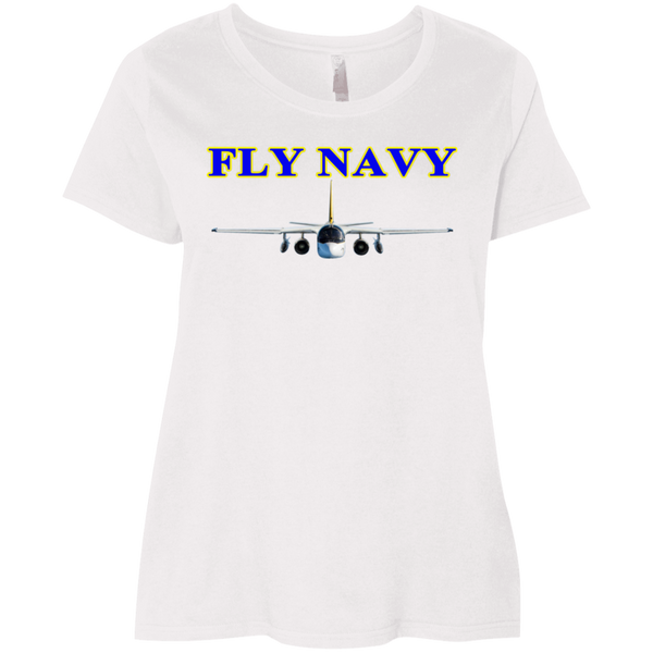 Fly Navy S-3 2 Ladies' Curvy T-Shirt