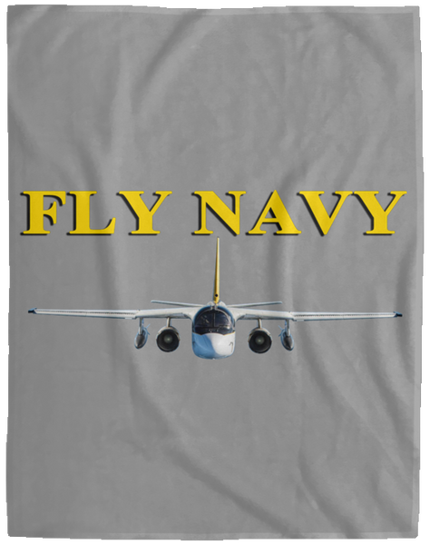 Fly Navy S-3 4 Blanket - Velveteen Micro Fleece Extra Large