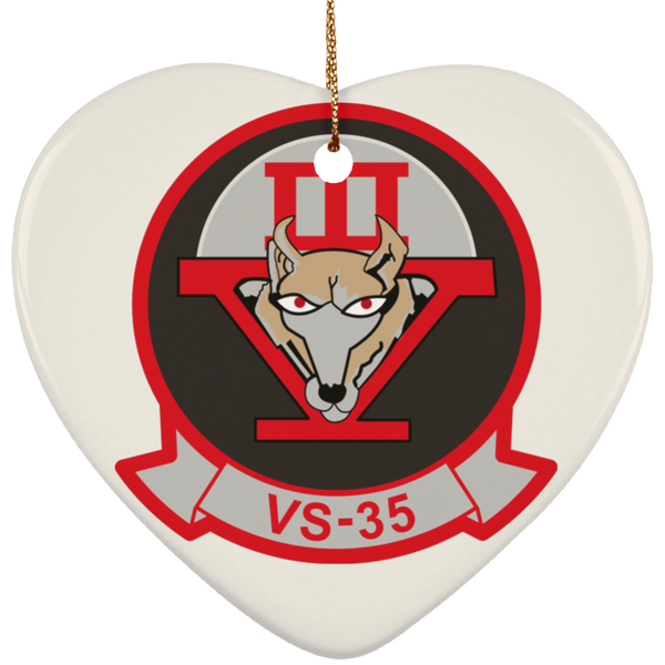 VS 35 3 Ornament Ceramic - Heart