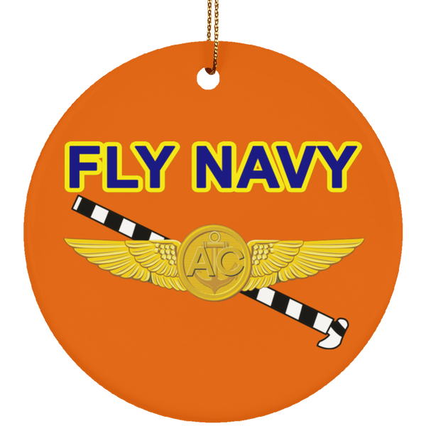 Fly Navy Tailhook 2 Ornament - Circle