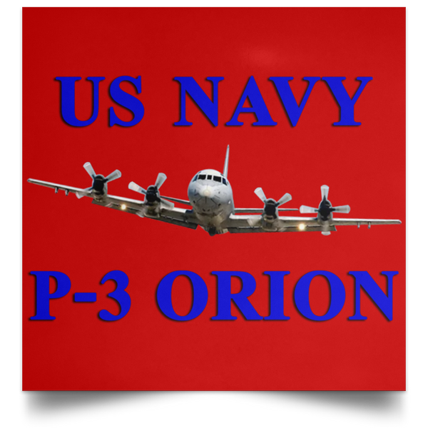 US Navy P-3 1 Poster - Square