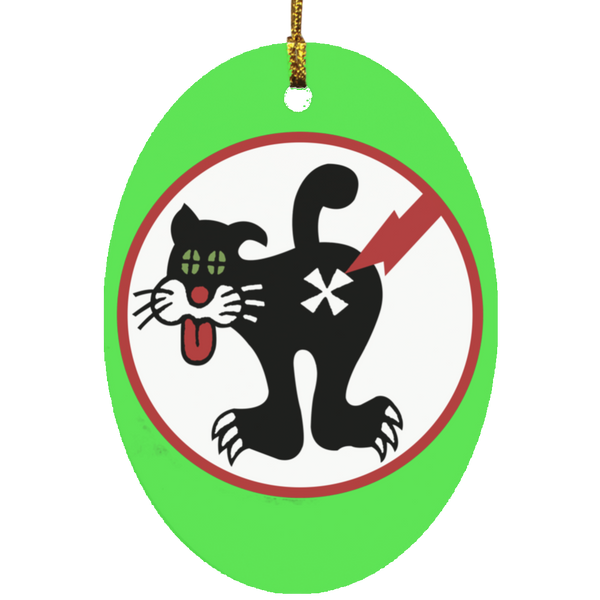 Duty Cat 1 Ornament - Oval