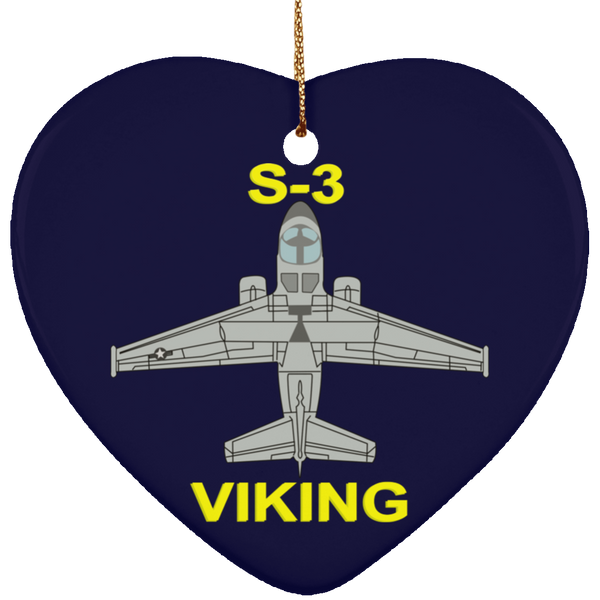 S-3 Viking 11 Ornament - Heart