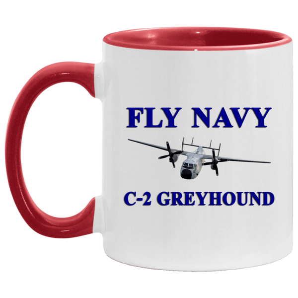 Fly Navy C-2 1 Accent Mug - 11oz