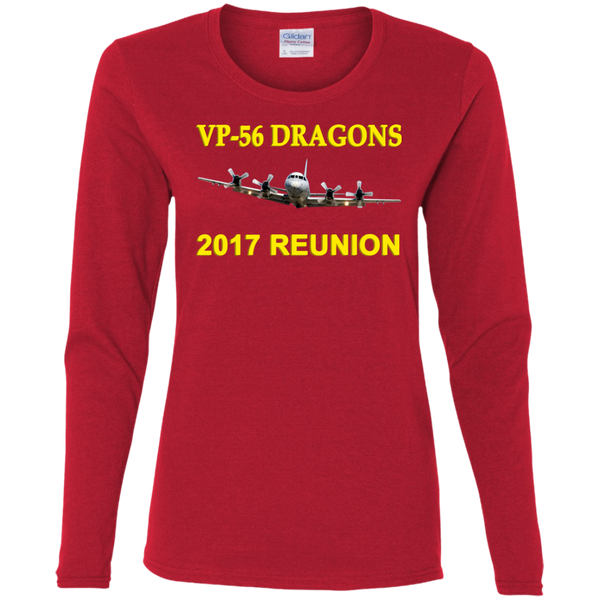 VP-56 2017 Reunion 2 Ladies' Cotton LS T-Shirt