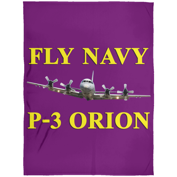 Fly Navy P-3 3 Blanket - Arctic Fleece Blanket 60x80