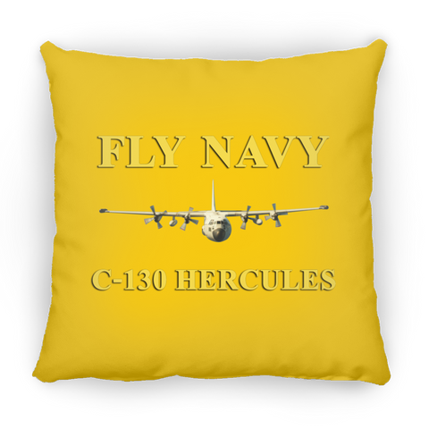 Fly Navy C-130 3 Pillow - Square - 18x18