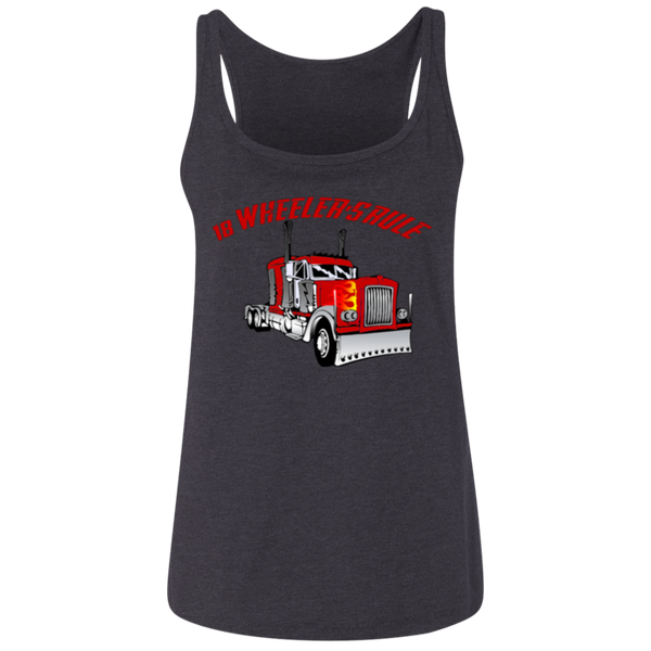 Trucker 18 Wheeler 1 Ladies' Relaxed Jersey Tank