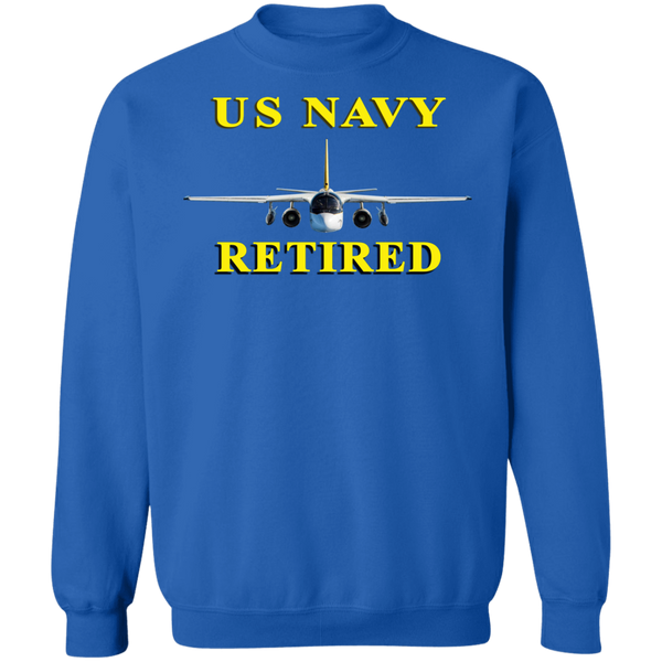 Navy Retired 2 Crewneck Pullover Sweatshirt