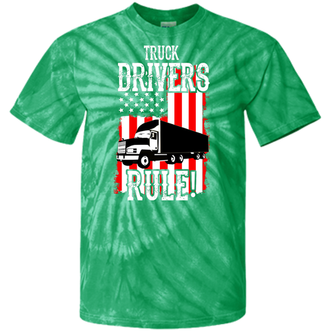 Truck Drivers Rule Cotton Tie Dye T-Shirt