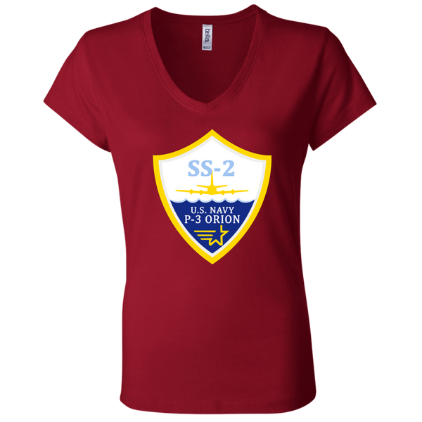 P-3 Orion 3 SS-2 Ladies Jersey V-Neck T-Shirt