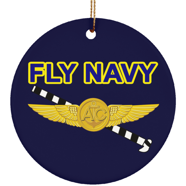 Fly Navy Tailhook 2 Ornament - Circle