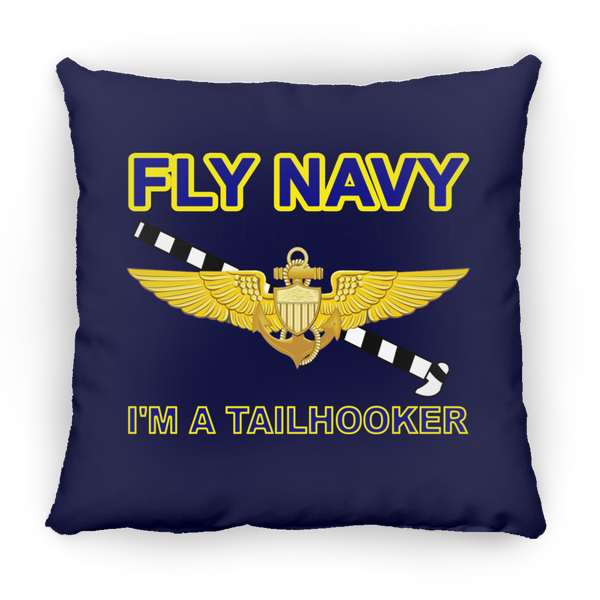 Fly Navy Tailhooker 1 Pillow - Square - 14x14