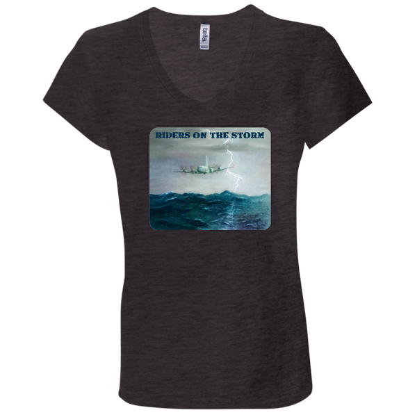 P-3 Orion Storm Riders 2 Ladies' Jersey V-Neck T-Shirt