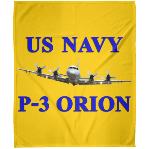 US Navy P-3 1 Blanket - Arctic Fleece Blanket 50x60