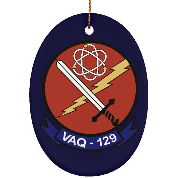 VAQ 129 2 Ornament - Oval