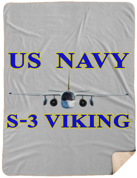 US Navy S-3 1 Blanket - Fleece Sherpa Extra Large