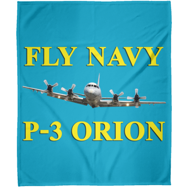 Fly Navy P-3 3 Blanket - Arctic Fleece Blanket 50x60