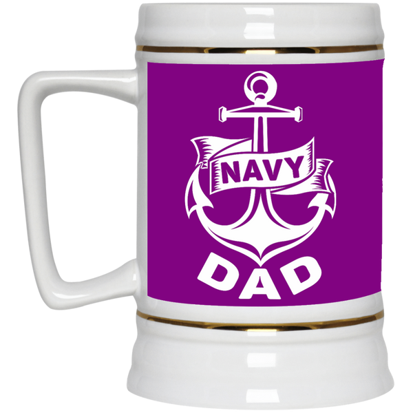 Navy Dad 1 Beer Stein - 22 oz