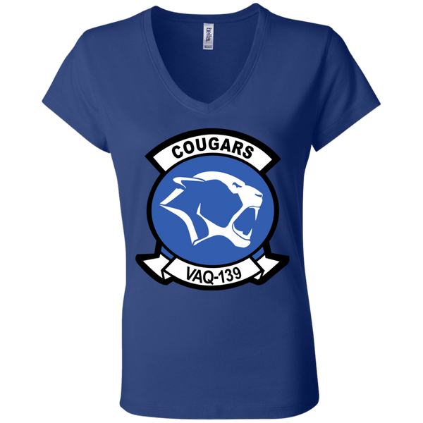 VAQ 139 7 Ladies Jersey V-Neck T-Shirt