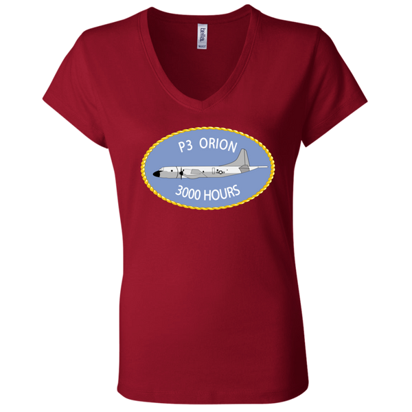 P-3 Orion 9 3000 Ladies Jersey V-Neck T-Shirt