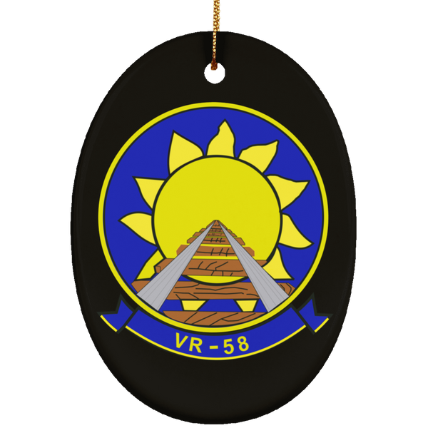 VR 58 2 Ornament Ceramic - Oval