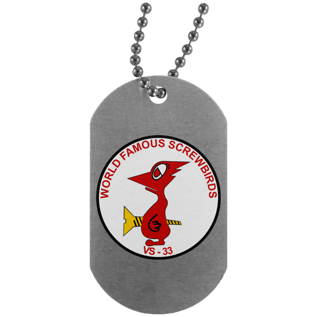 VS 33 3 Dog Tag - Silver