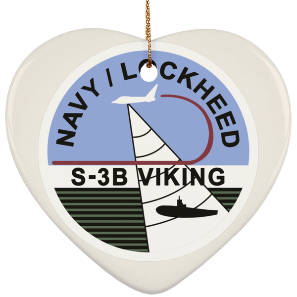 S-3 Viking 7 Ornament - Heart