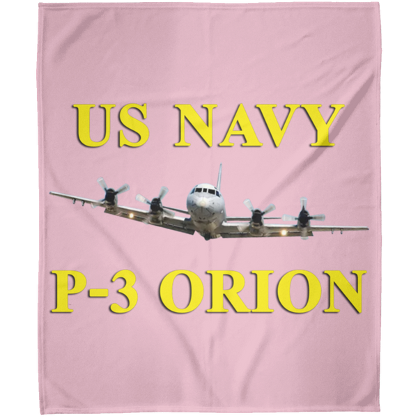 US Navy P-3 3 Blanket - Arctic Fleece Blanket 50x60