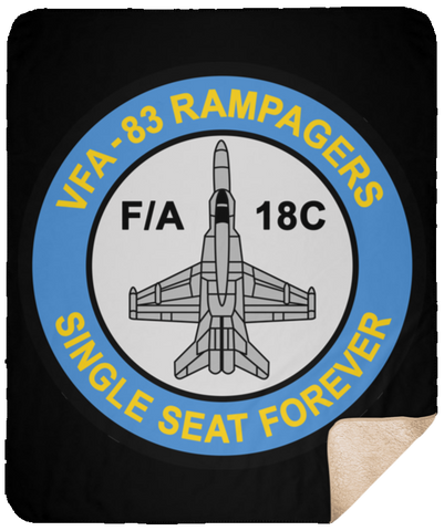 VFA 83 3 VPM Cozy Plush Fleece Blanket -  Blanket - Sherpa 50x60