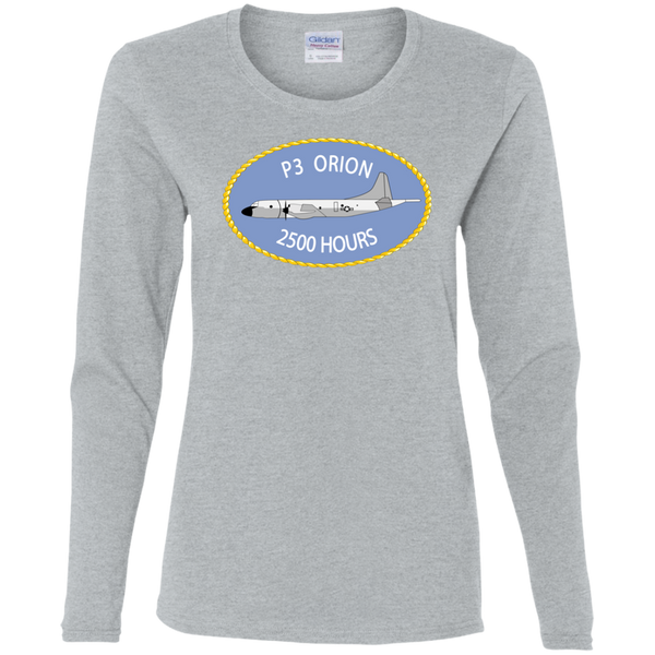 P-3 Orion 9 2500 Ladies' Cotton LS T-Shirt