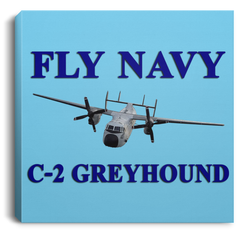 Fly Navy C-2 1 Canvas - Square .75in Frame