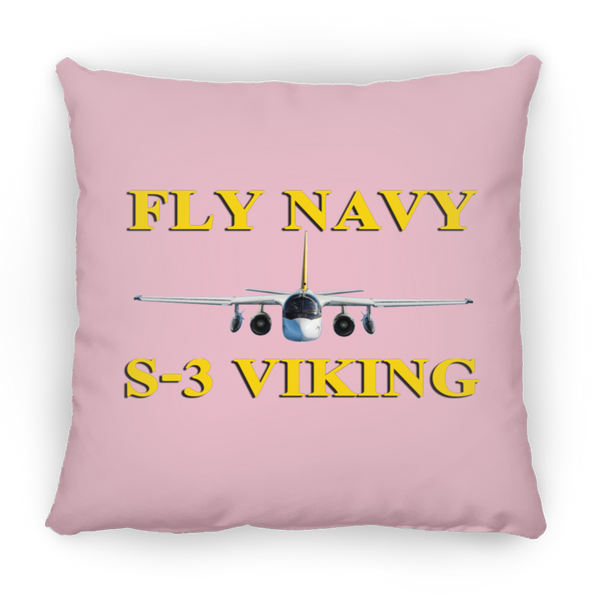 Fly Navy S-3 3 Pillow - Square - 16x16