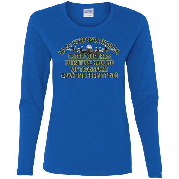 VP 91 8 Ladies' Cotton LS T-Shirt