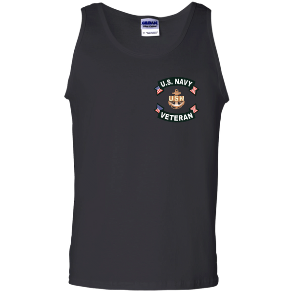 Navy Veteran 1a Cotton Tank Top