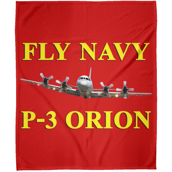 Fly Navy P-3 3 Blanket - Arctic Fleece Blanket 50x60