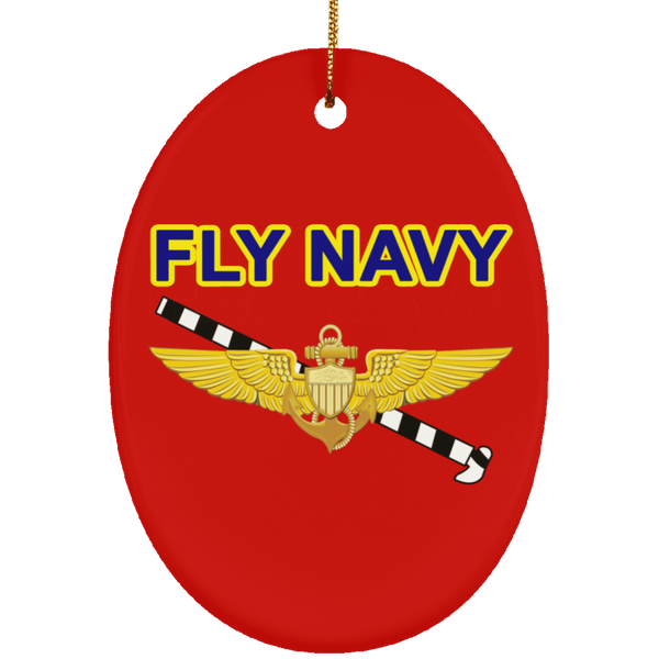 Fly Navy Tailhook 1 Ornament - Oval