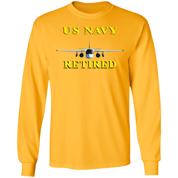 Navy Retired 2 LS Ultra Cotton T-Shirt