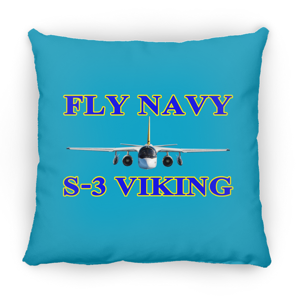 Fly Navy S-3 1 Pillow - Square - 14x14