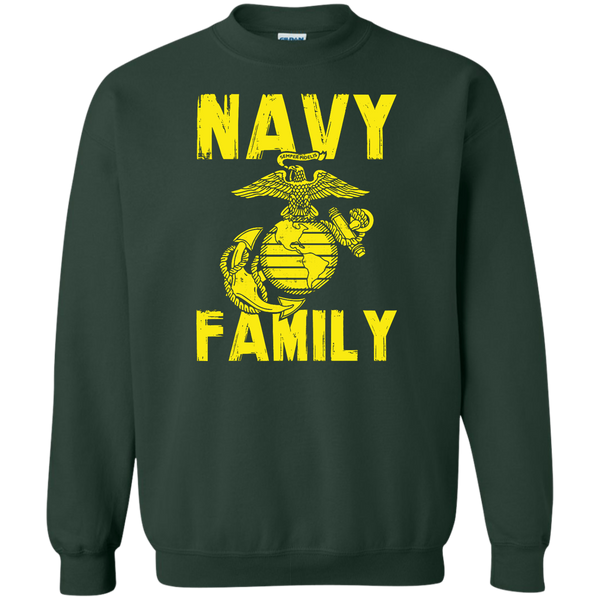 Navy Family Semper Fi 1 Crewneck Pullover Sweatshirt