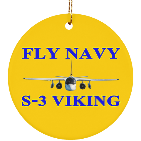 Fly Navy S-3 1 Ornament – Circle