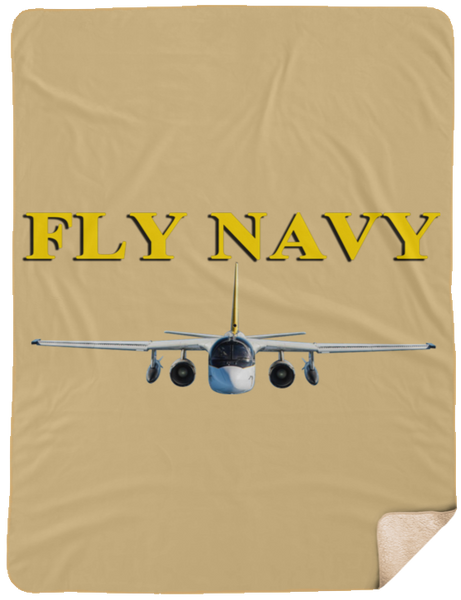 Fly Navy S-3 4 Blanket - Fleece Sherpa Extra Large