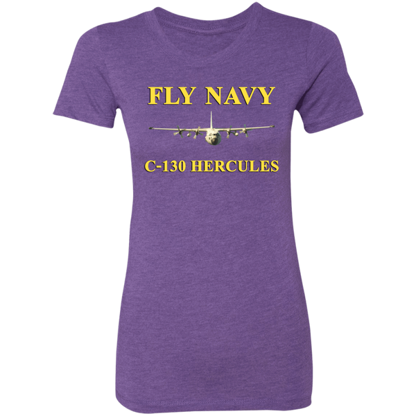 Fly Navy C-130 3 Ladies' Triblend T-Shirt