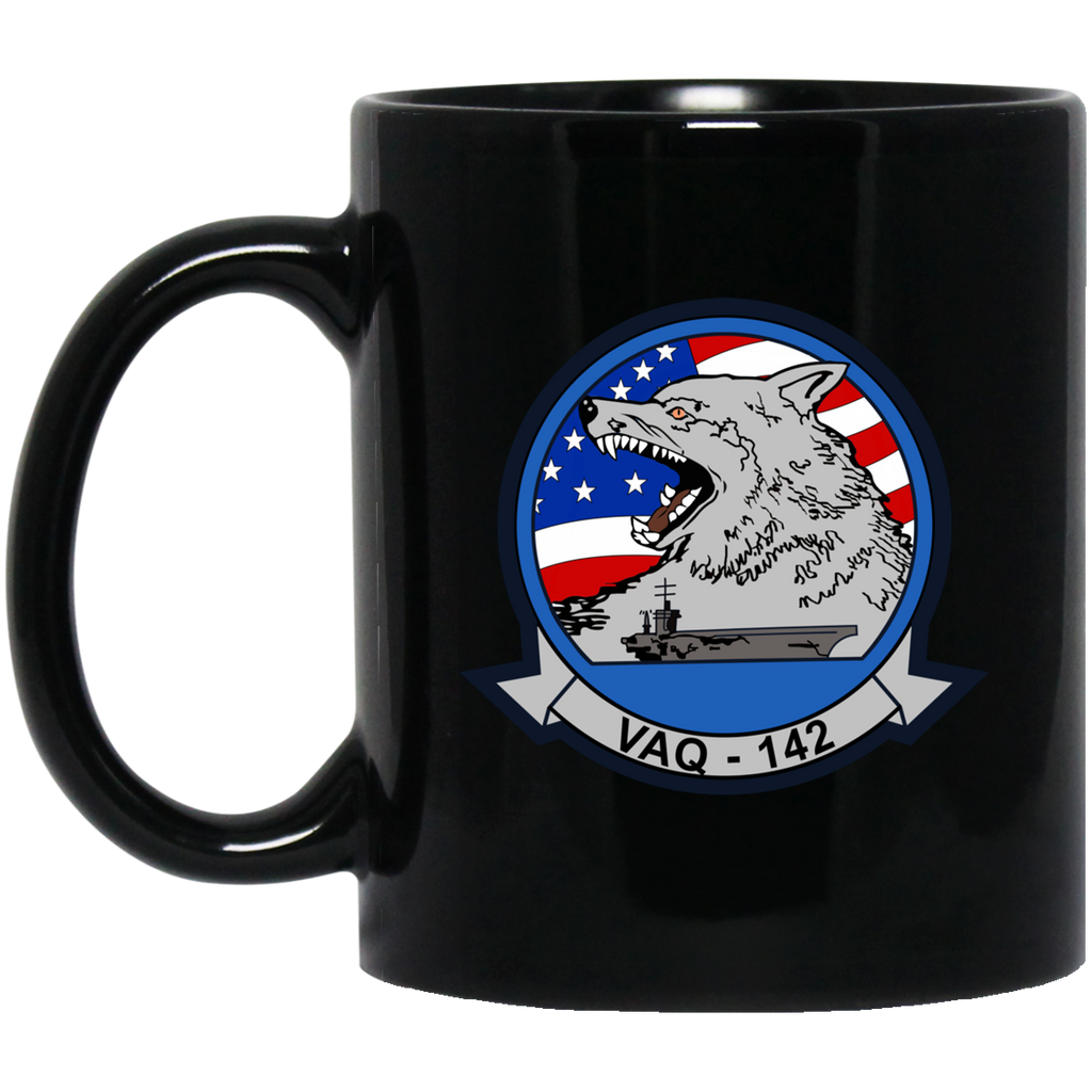 VAQ 142 3 Black Mug - 11oz