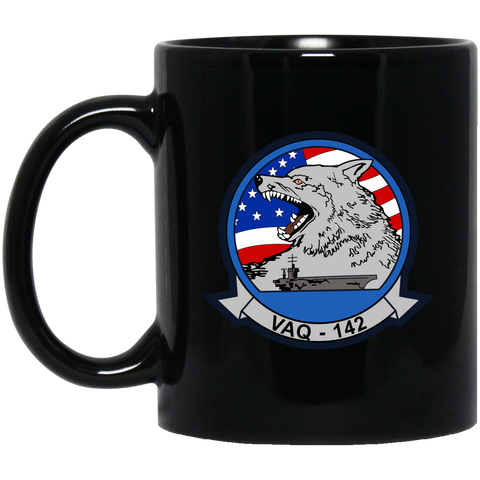 VAQ 142 3 Black Mug - 11oz