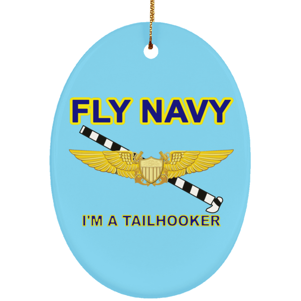 Fly Navy Tailhooker 3 Ornament - Oval